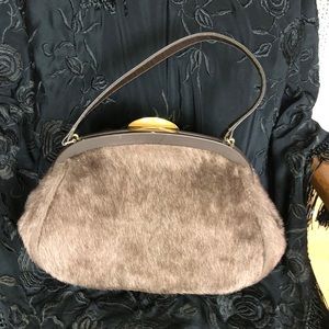 Vintage Faux fur purse